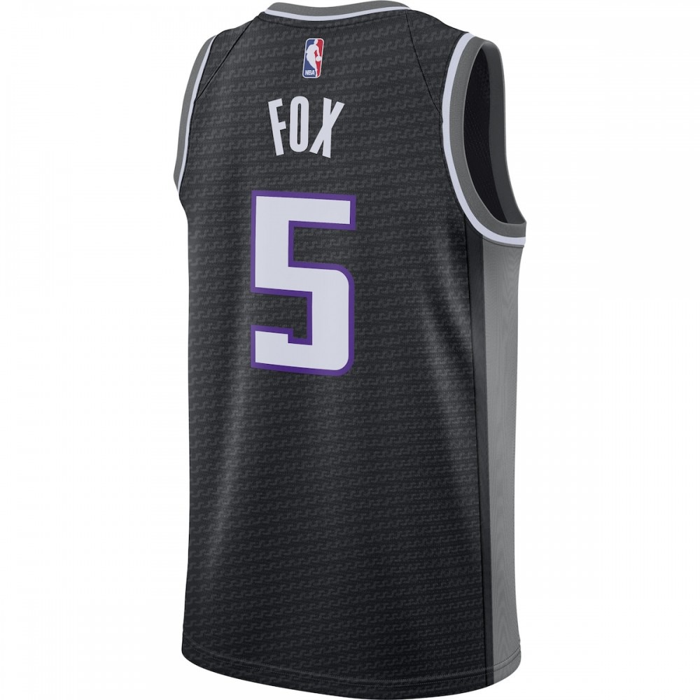 De'Aaron Fox Sacramento Kings Jordan Brand 2020/21 Swingman Jersey - Statement Edition - Black-Pro Kit Vault | Brand New 26/27 Sports Jerseys